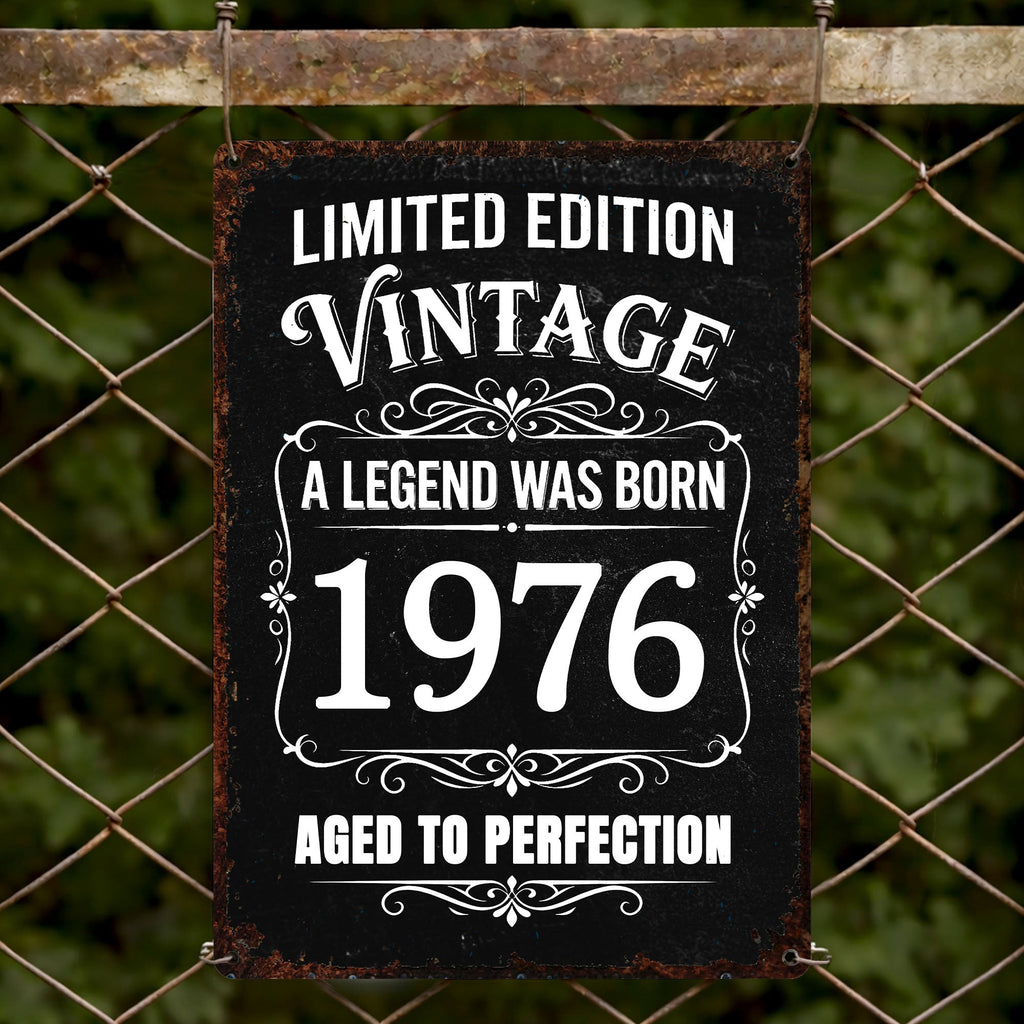 Personalized Vintage Metal Sign Custom Year Gift for Dad