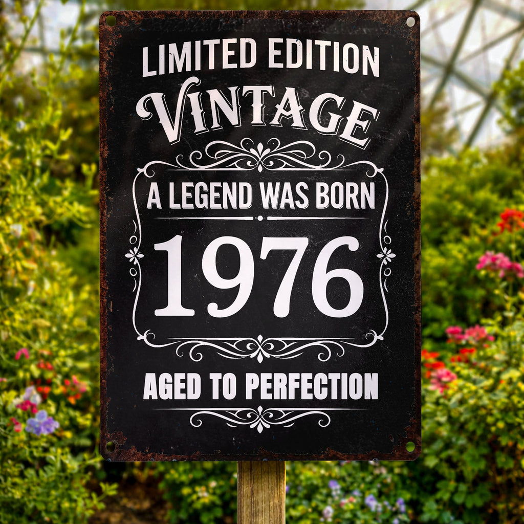 Personalized Vintage Metal Sign Custom Year Gift for Dad