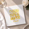 Personalized Cocktail Napkins Custom Beer Theme Birthday Gift Cocktail Napkins GradoCreations