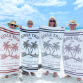 Personalized Microfiber Beach Towel Custom Name Friends Gift Beach Towels GradoCreations