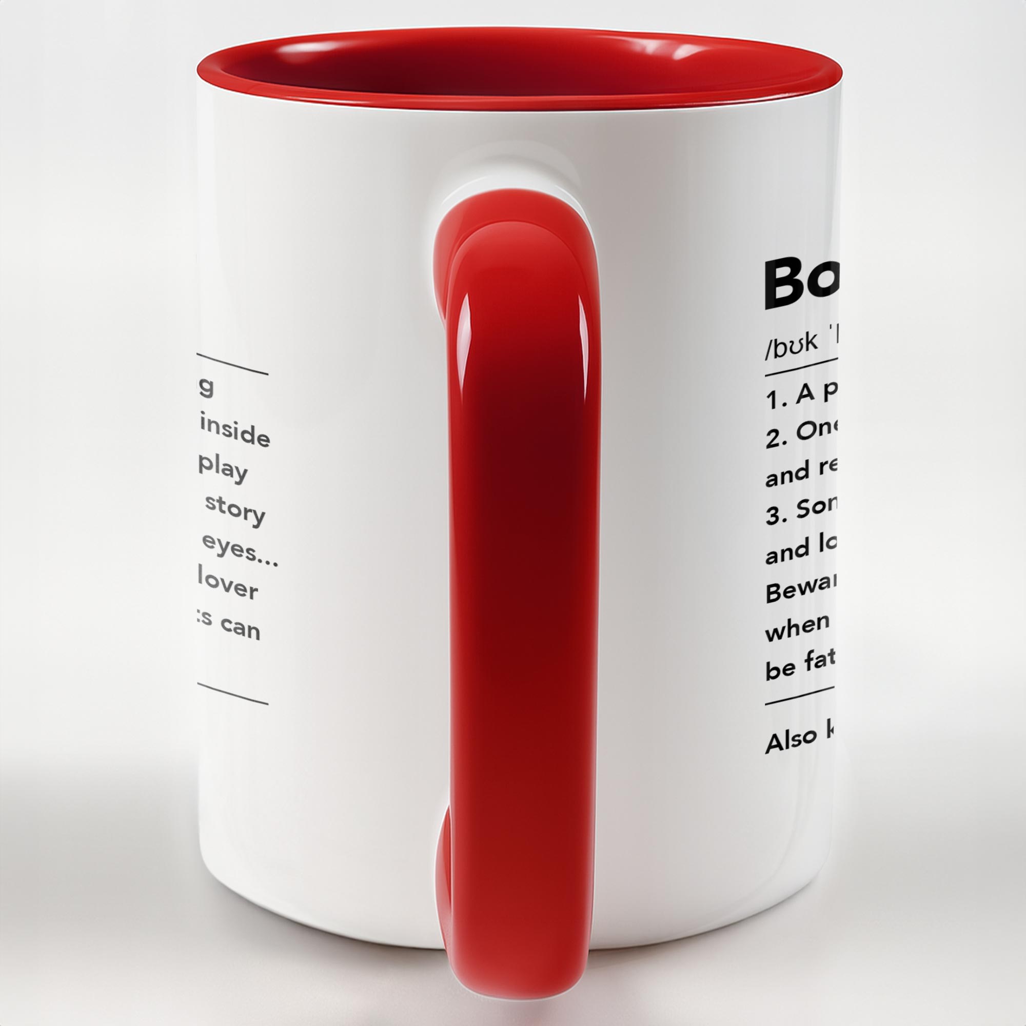 Personalized Book Lover Definition Custom Accent Mug Gift for Readers Accent Mug GradoCreations