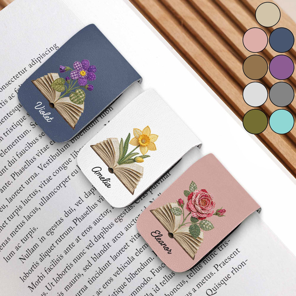 Personalized Leather Bookmark Custom Name Gift for Book Lovers Leather Bookmark GradoCreations
