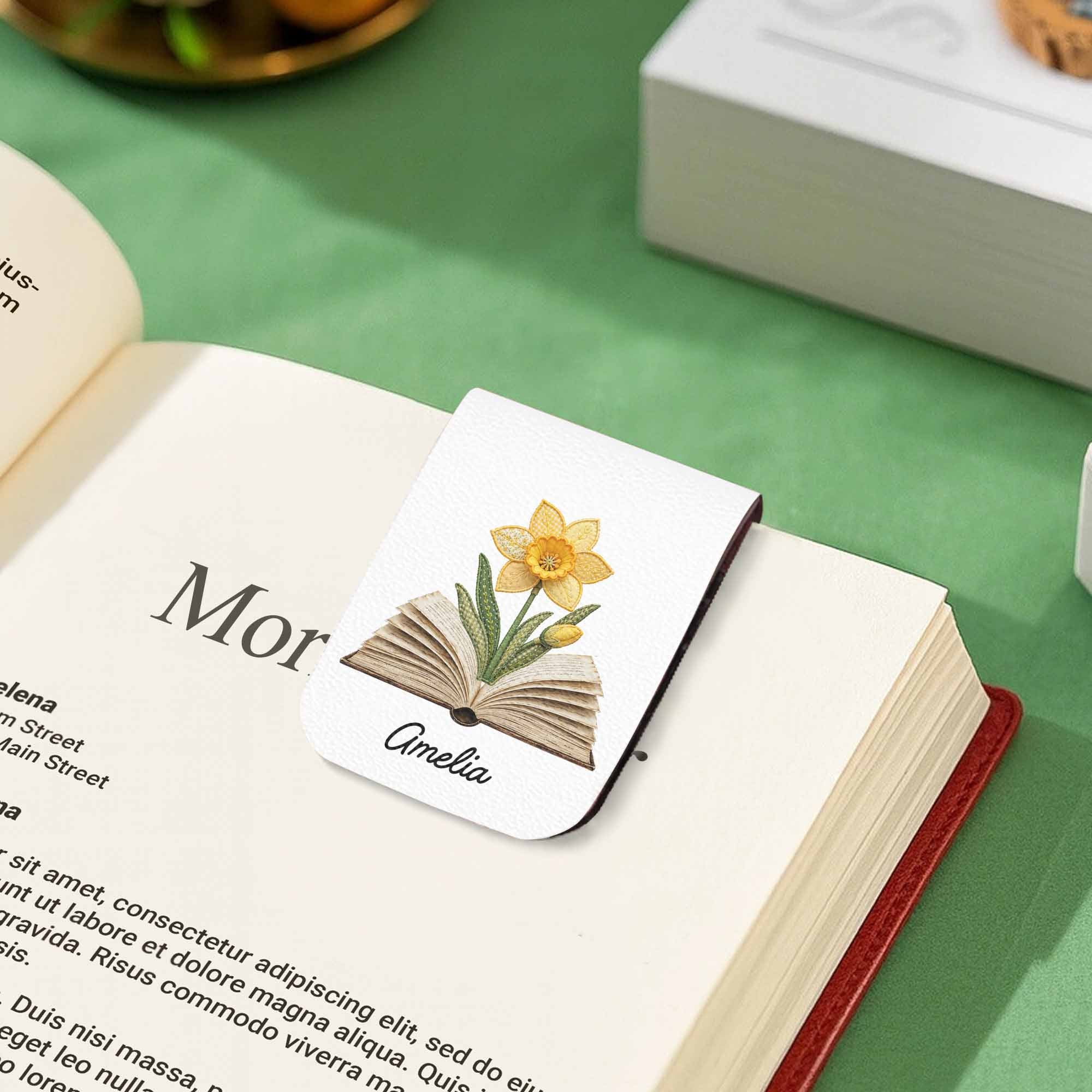 Personalized Leather Bookmark Custom Name Gift for Book Lovers Leather Bookmark GradoCreations