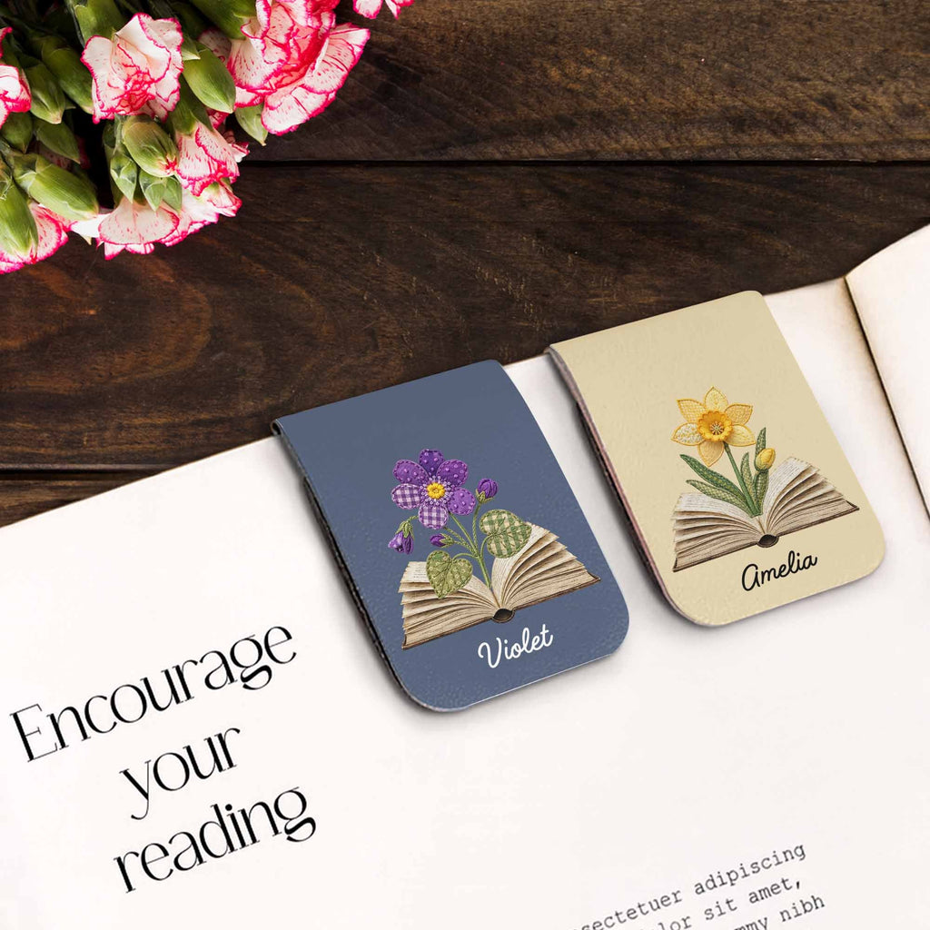 Personalized Leather Bookmark Custom Name Gift for Book Lovers Leather Bookmark GradoCreations