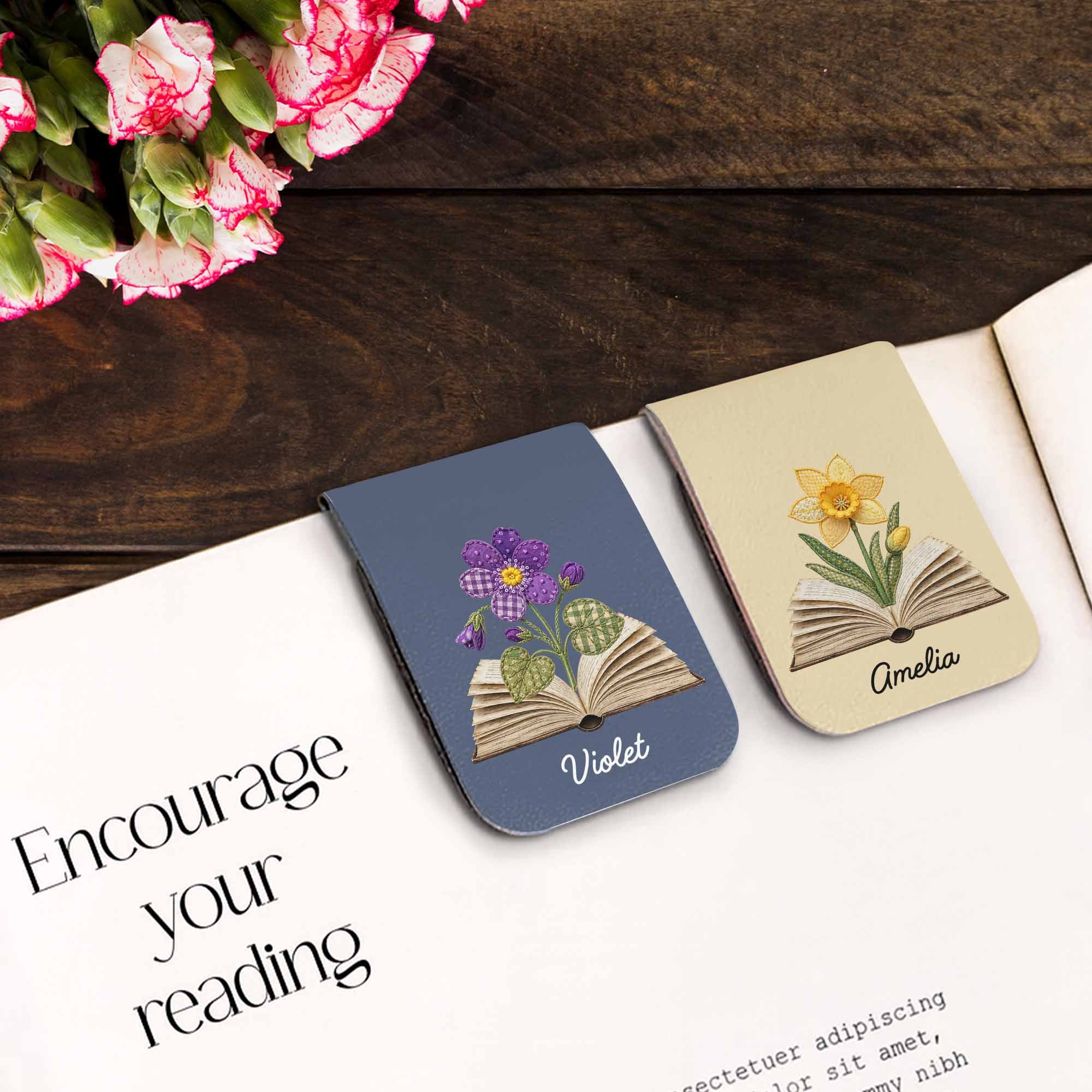 Personalized Leather Bookmark Custom Name Gift for Book Lovers Leather Bookmark GradoCreations