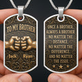 Personalized Dog Tag Necklace for Brother | Custom Keepsake Gift Dog Tag Necklace GradoCreations