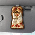 Personalized Car Visor Clip Gift for Sisters Holding Heart Flowers Car Visor Clip GradoCreations