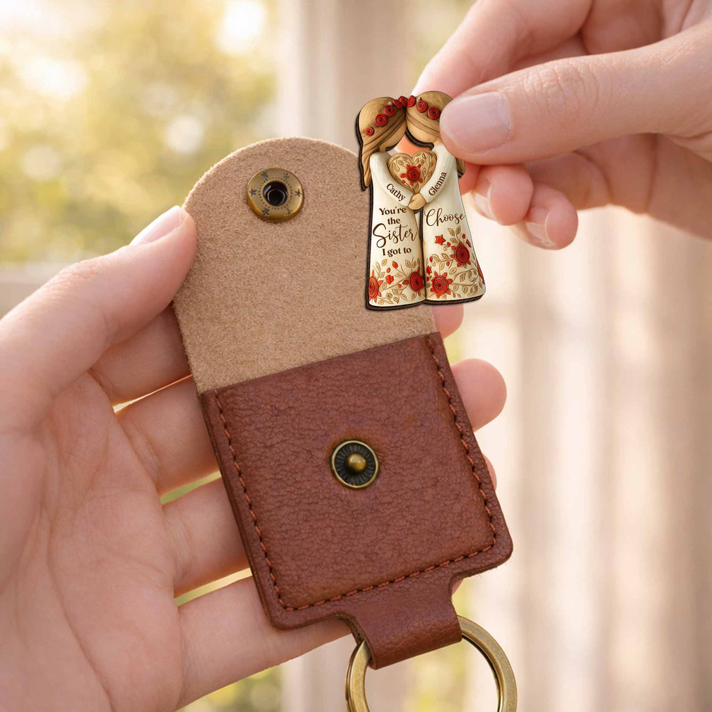 Custom Wooden Pocket Hug Personalized Gift for Sister Wooden Pocket Hug GradoCreations