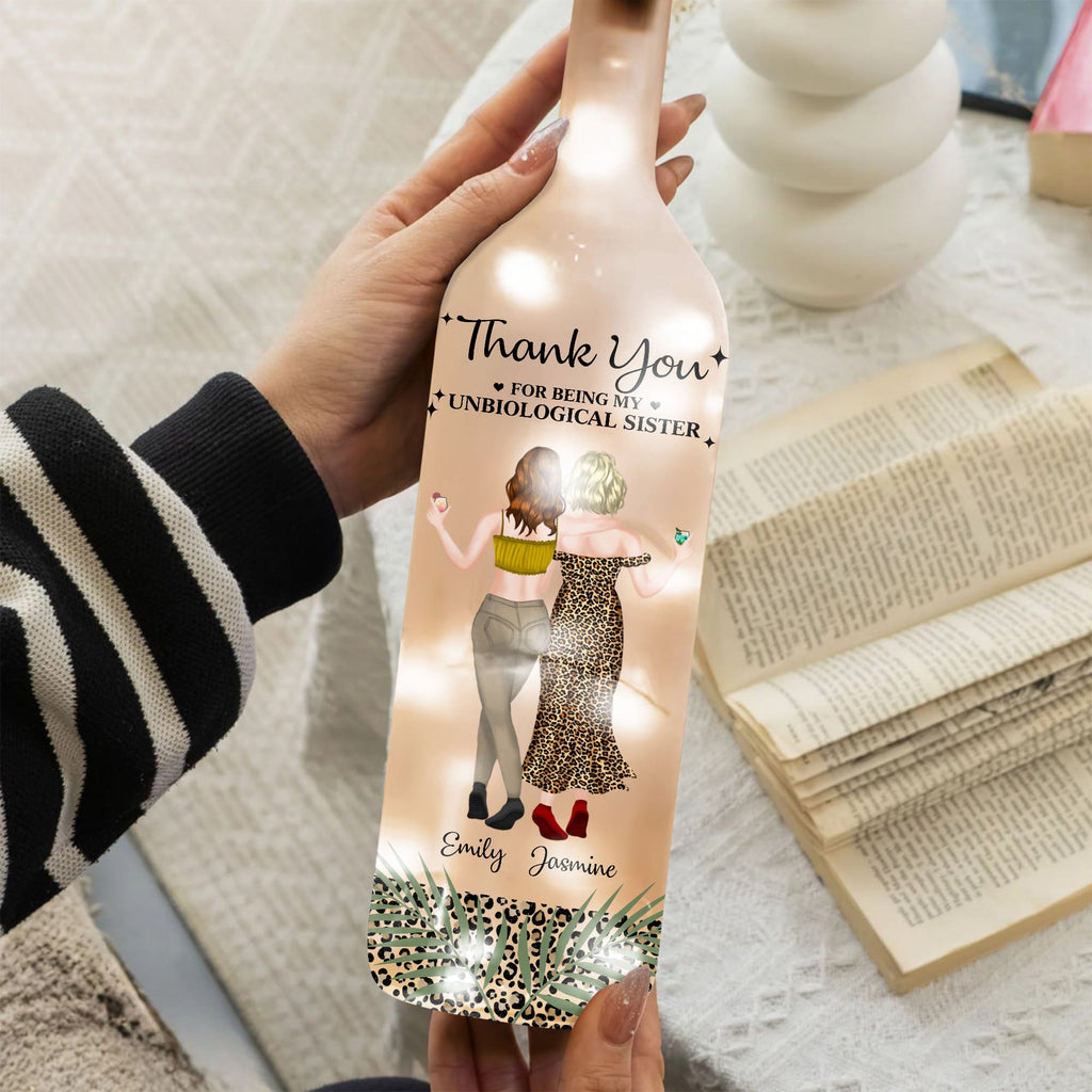 Personalized Bottle Lamp with Custom Message for Best Friends Bottle Lamp GradoCreations