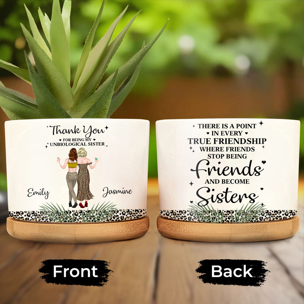 Personalized Plant Pot Best Friend Gift Leopard Print Ceramic Ceramic Plant Pot GradoCreations