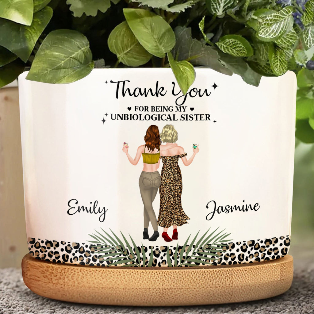 Personalized Plant Pot Best Friend Gift Leopard Print Ceramic Ceramic Plant Pot GradoCreations