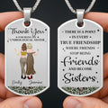 Personalized Dog Tag Necklace for Best Friends Custom Text Dog Tag Necklace GradoCreations