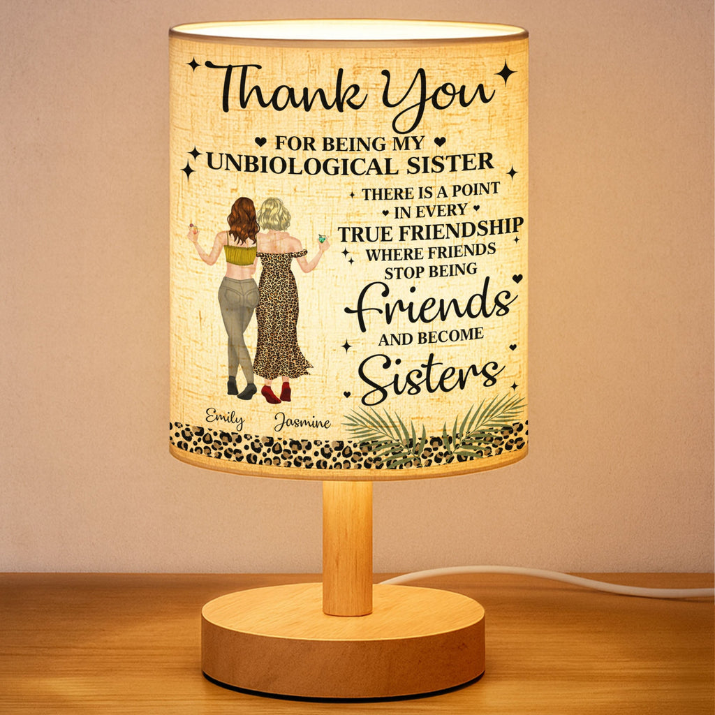 Personalized Fabric Lamp Custom Best Friends Art Gift Fabric Lamp GradoCreations