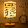 Personalized Fabric Lamp Custom Best Friends Art Gift Fabric Lamp GradoCreations