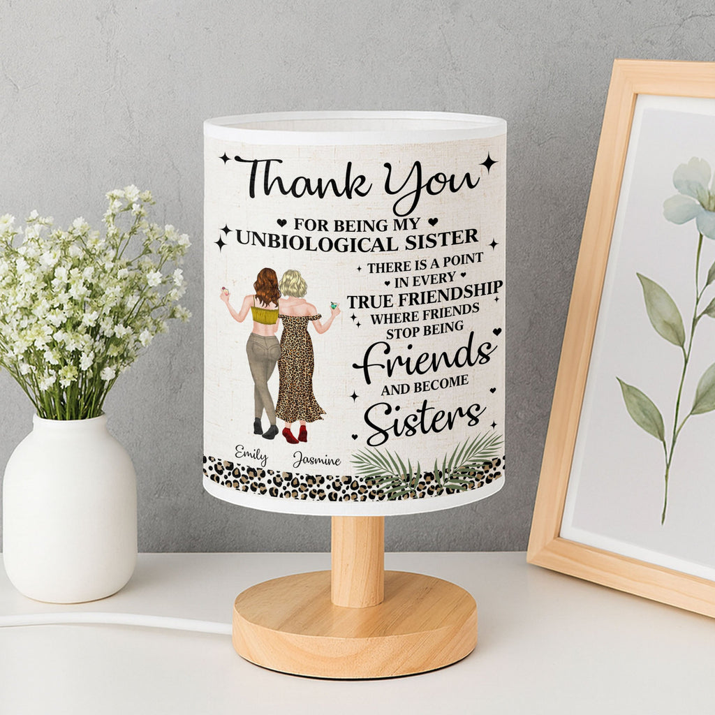 Personalized Fabric Lamp Custom Best Friends Art Gift Fabric Lamp GradoCreations