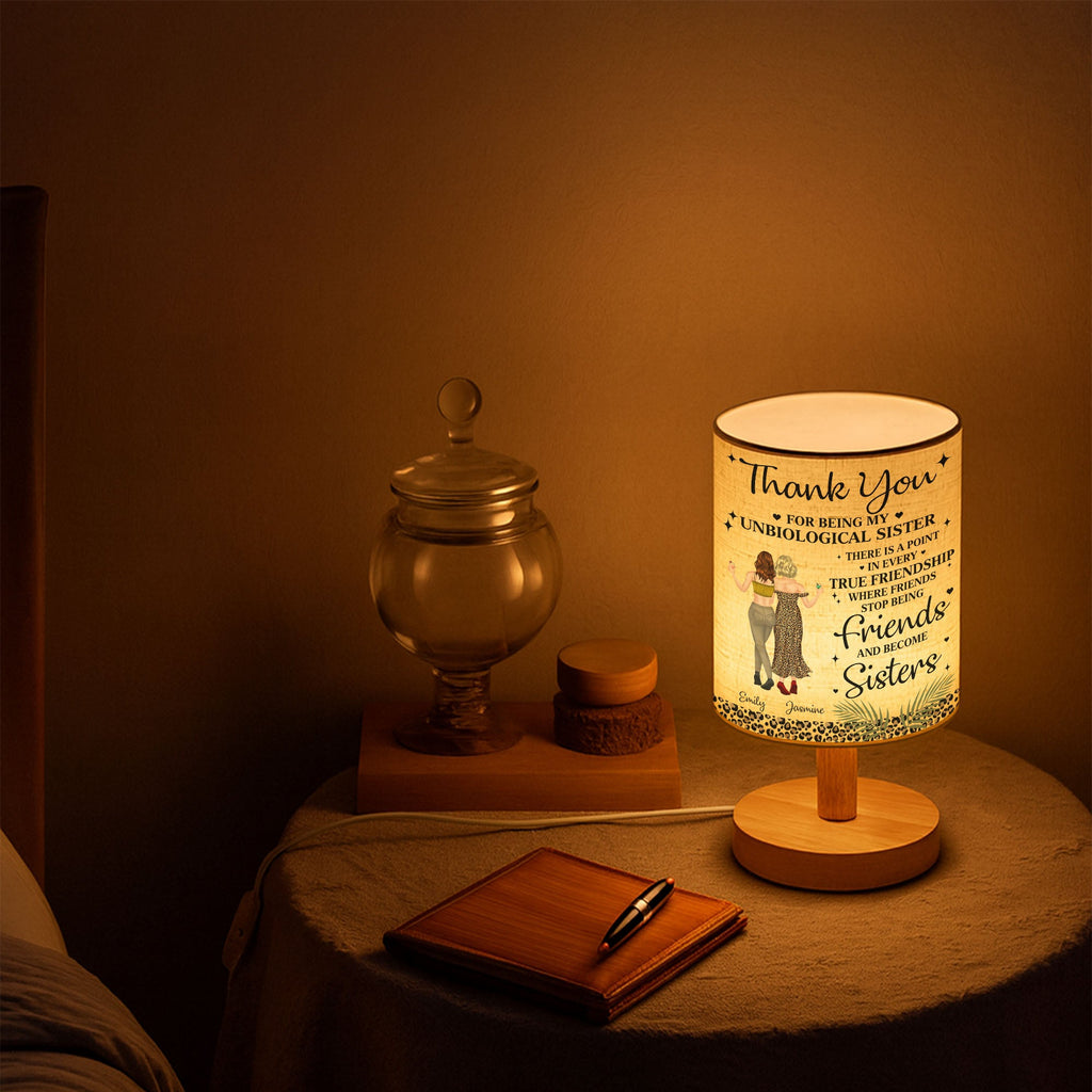 Personalized Fabric Lamp Custom Best Friends Art Gift Fabric Lamp GradoCreations