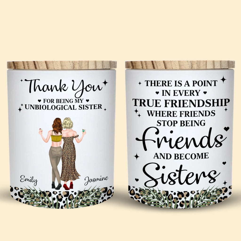 Personalized LED Glass Jar Custom Gift for Best Friend LED Jar GradoCreations