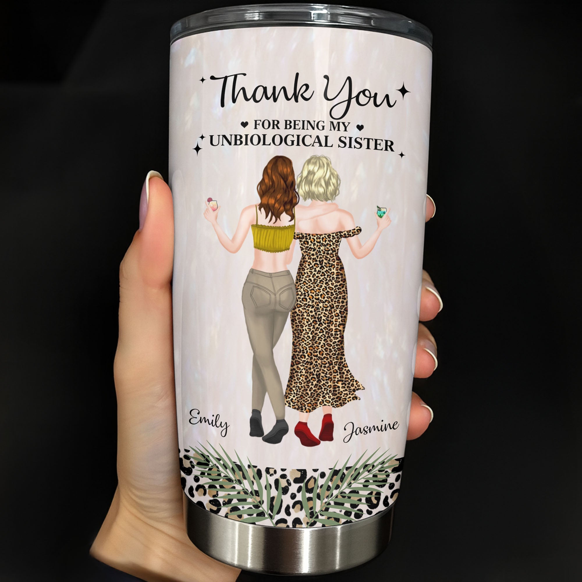 Personalized Stainless Steel Tumbler Best Friend Gift 20oz 30oz Tumbler GradoCreations