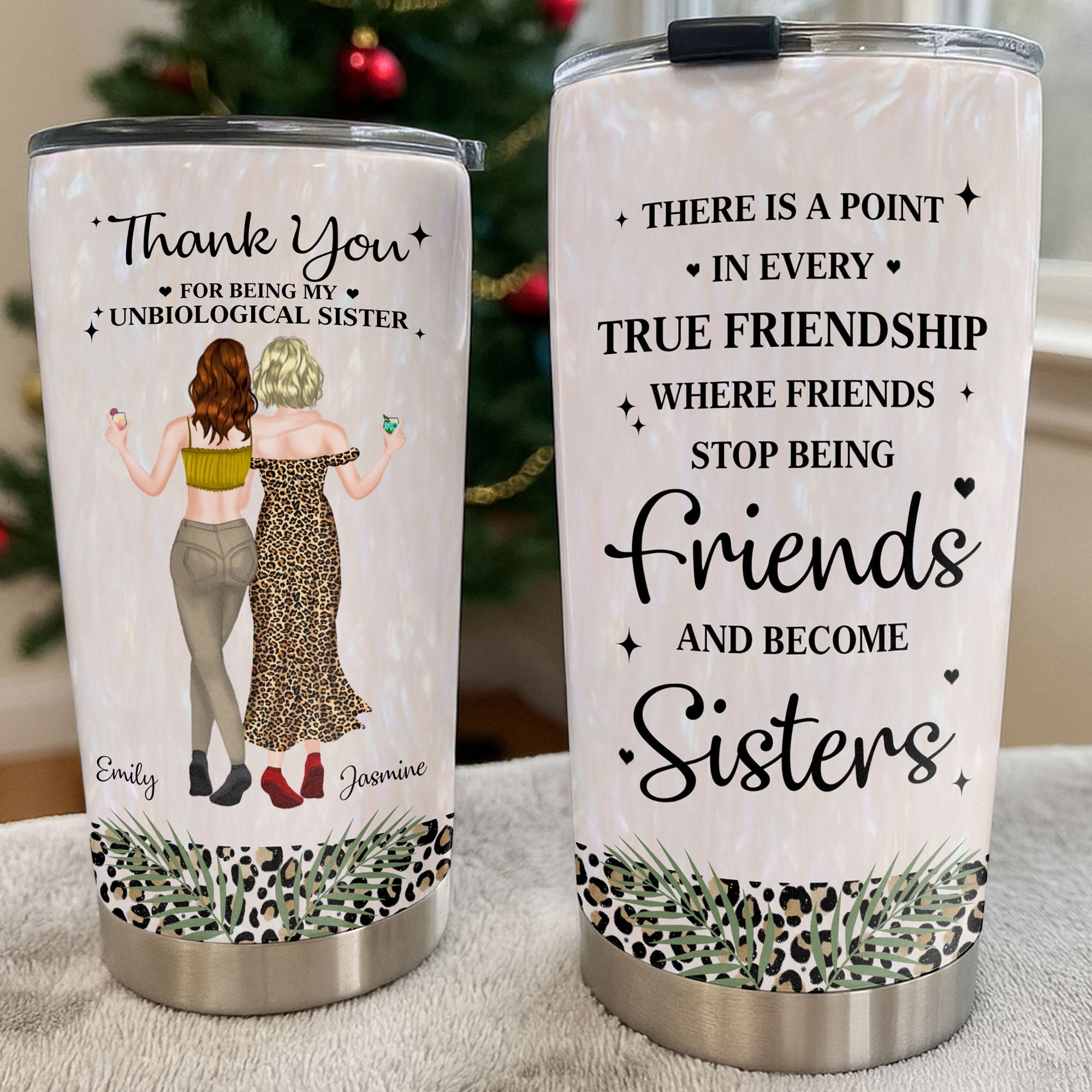 Personalized Stainless Steel Tumbler Best Friend Gift 20oz 30oz Tumbler GradoCreations