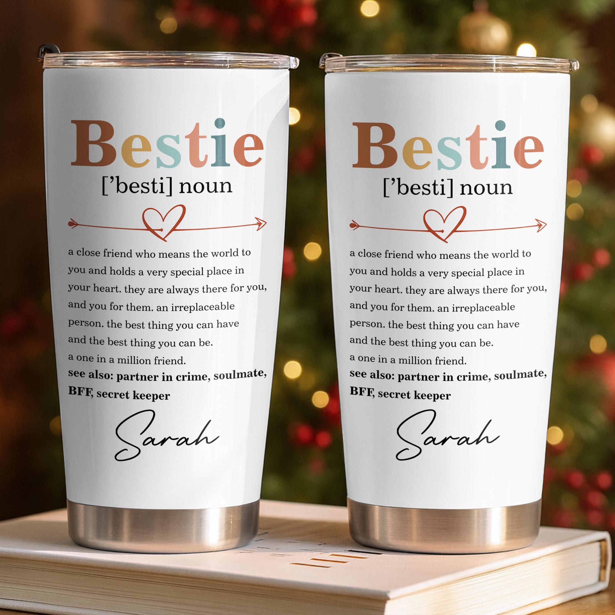Personalized Bestie Definition Tumbler Custom Name Gift Tumbler GradoCreations