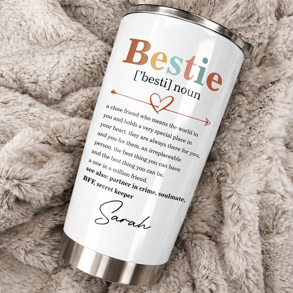 Personalized Bestie Definition Tumbler Custom Name Gift Tumbler GradoCreations