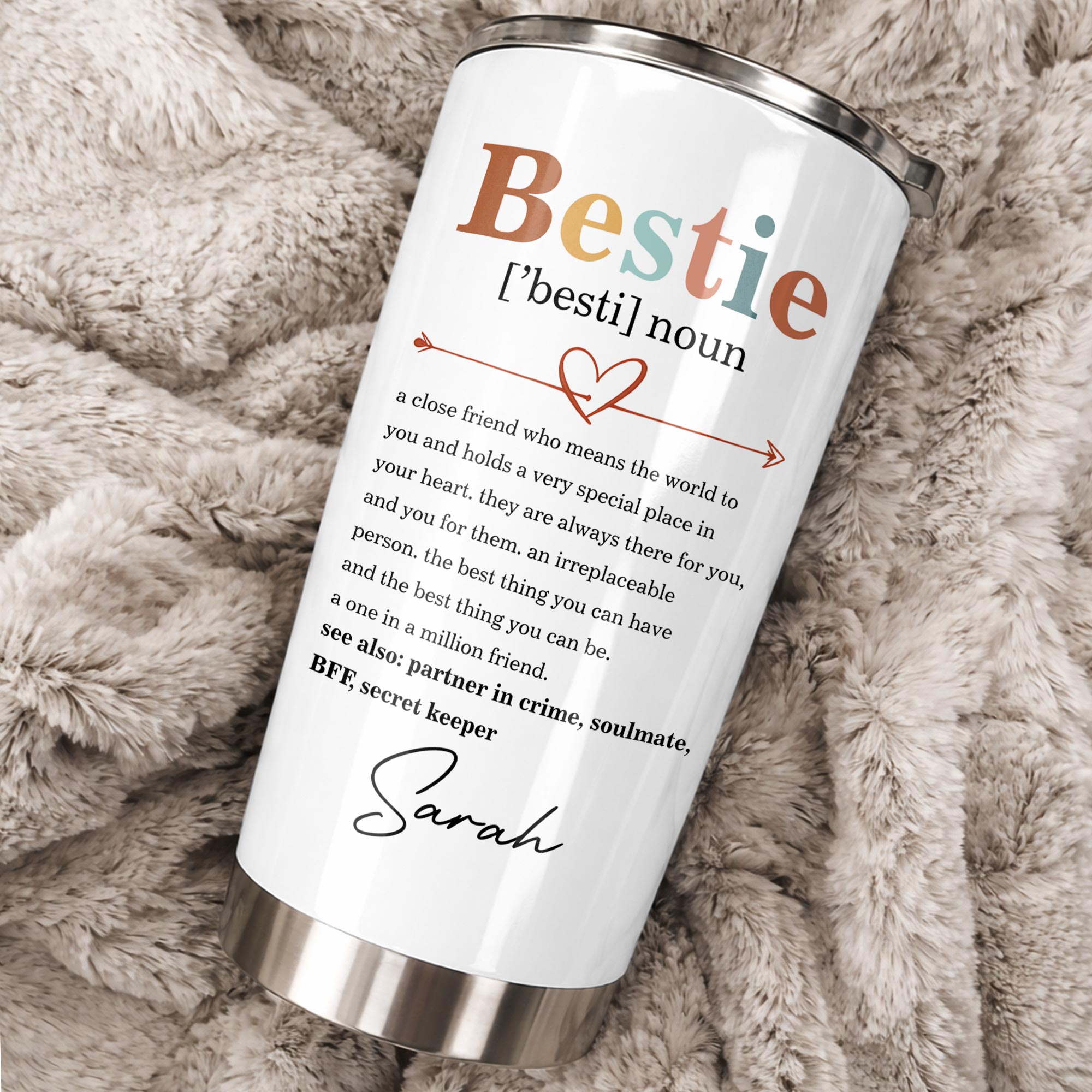 Personalized Bestie Definition Tumbler Custom Name Gift Tumbler GradoCreations
