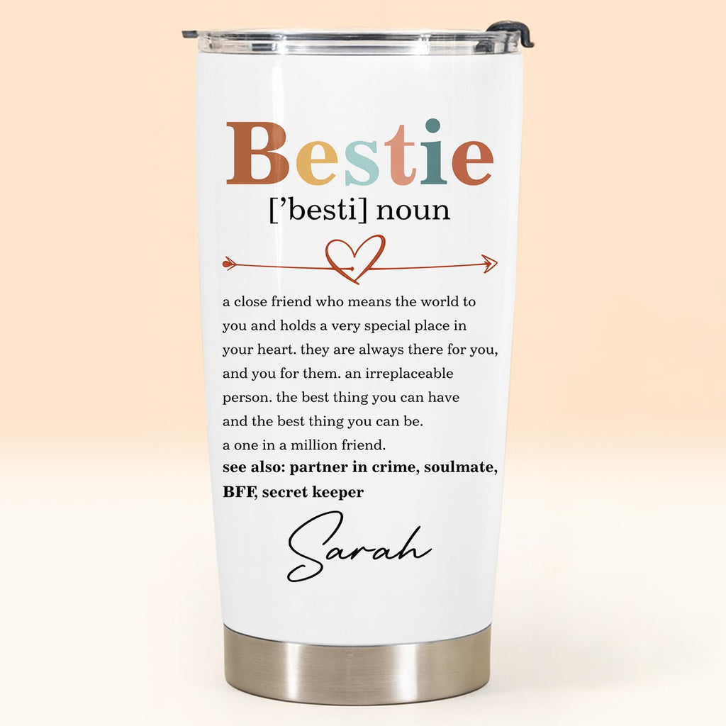 Personalized Bestie Definition Tumbler Custom Name Gift Tumbler GradoCreations