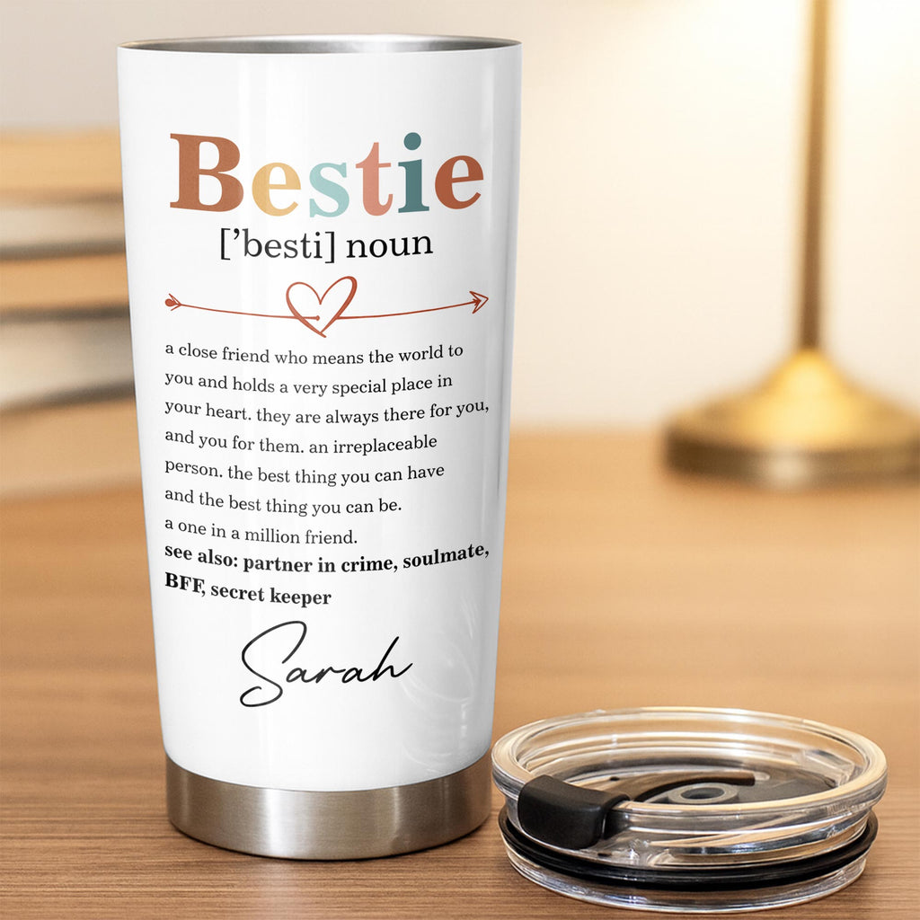 Personalized Bestie Definition Tumbler Custom Name Gift Tumbler GradoCreations