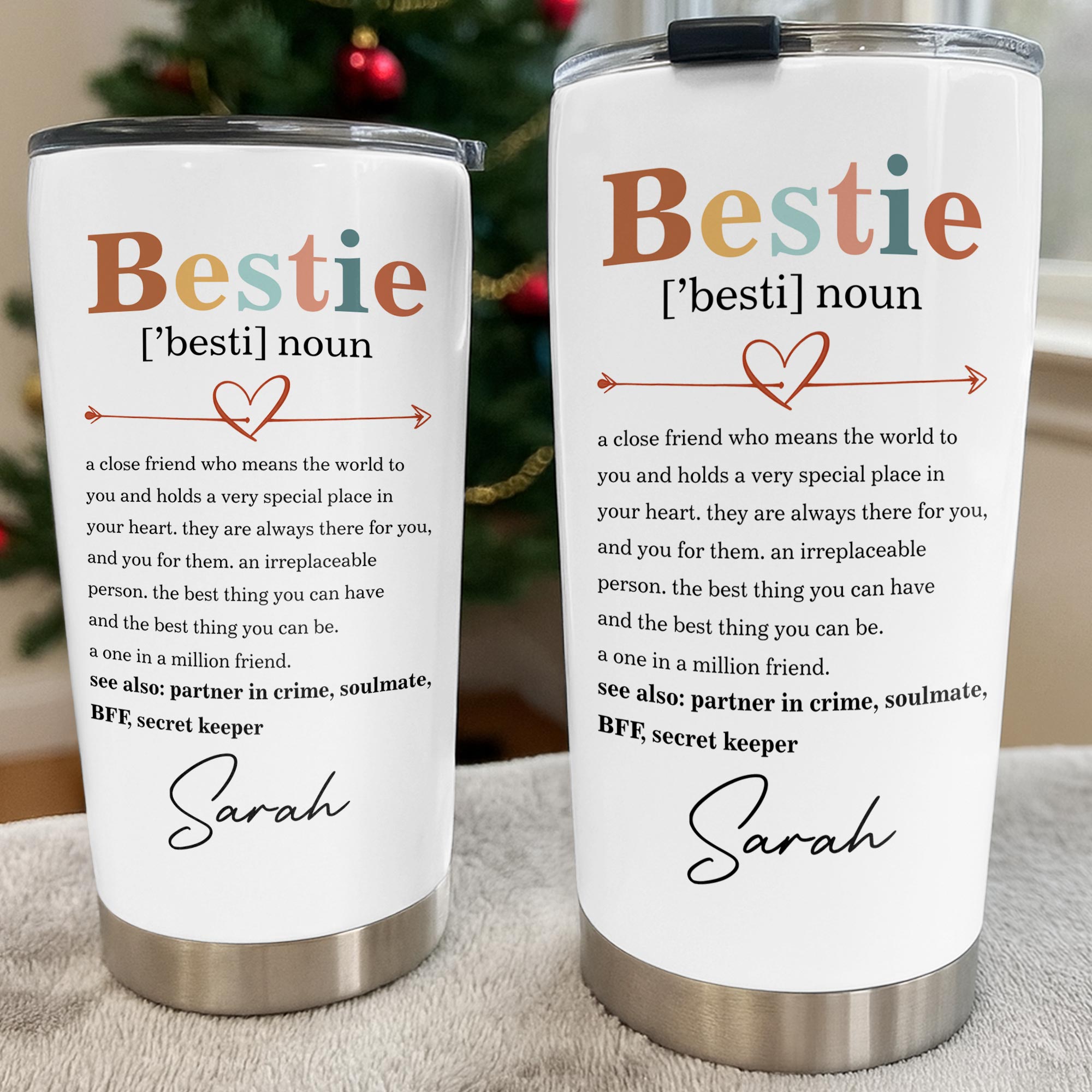 Personalized Bestie Definition Tumbler Custom Name Gift Tumbler GradoCreations