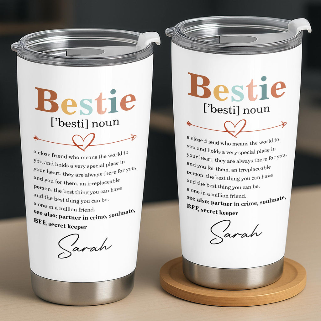 Personalized Bestie Definition Tumbler Custom Name Gift Tumbler GradoCreations