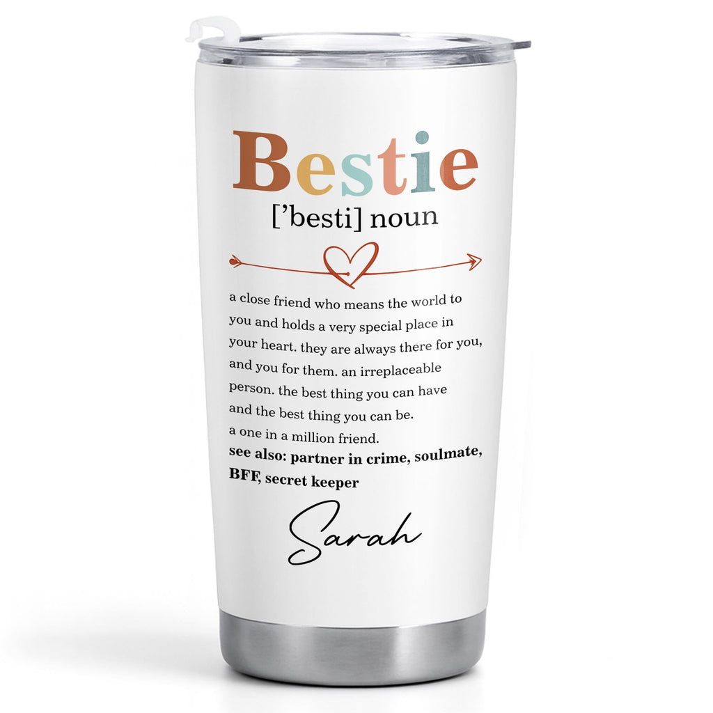 Personalized Bestie Definition Tumbler Custom Name Gift Tumbler GradoCreations