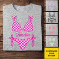 Personalized Checkered Swimsuit T-shirt & Hoodie Gift for Friends Shirt GradoCreations