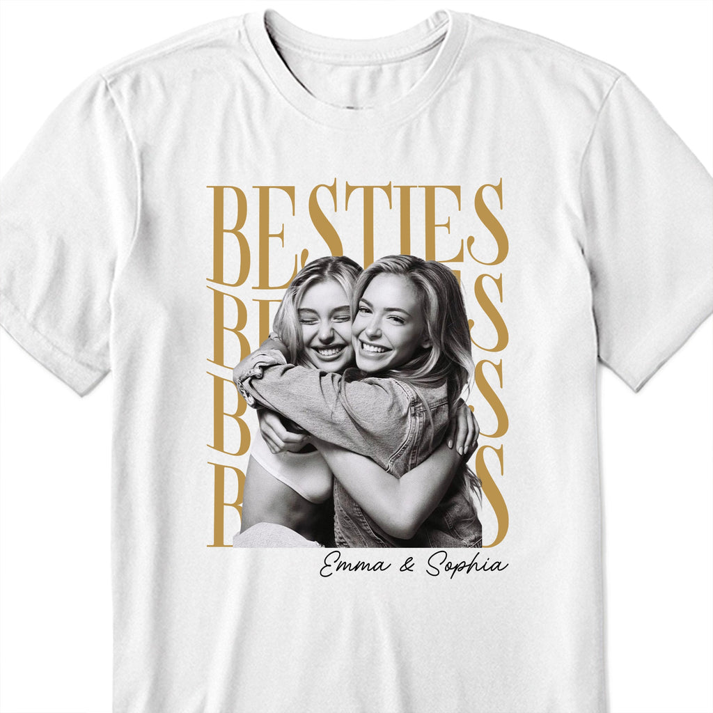 Personalized Best Friends Custom Photo T-shirt & Hoodie Gift Shirt GradoCreations