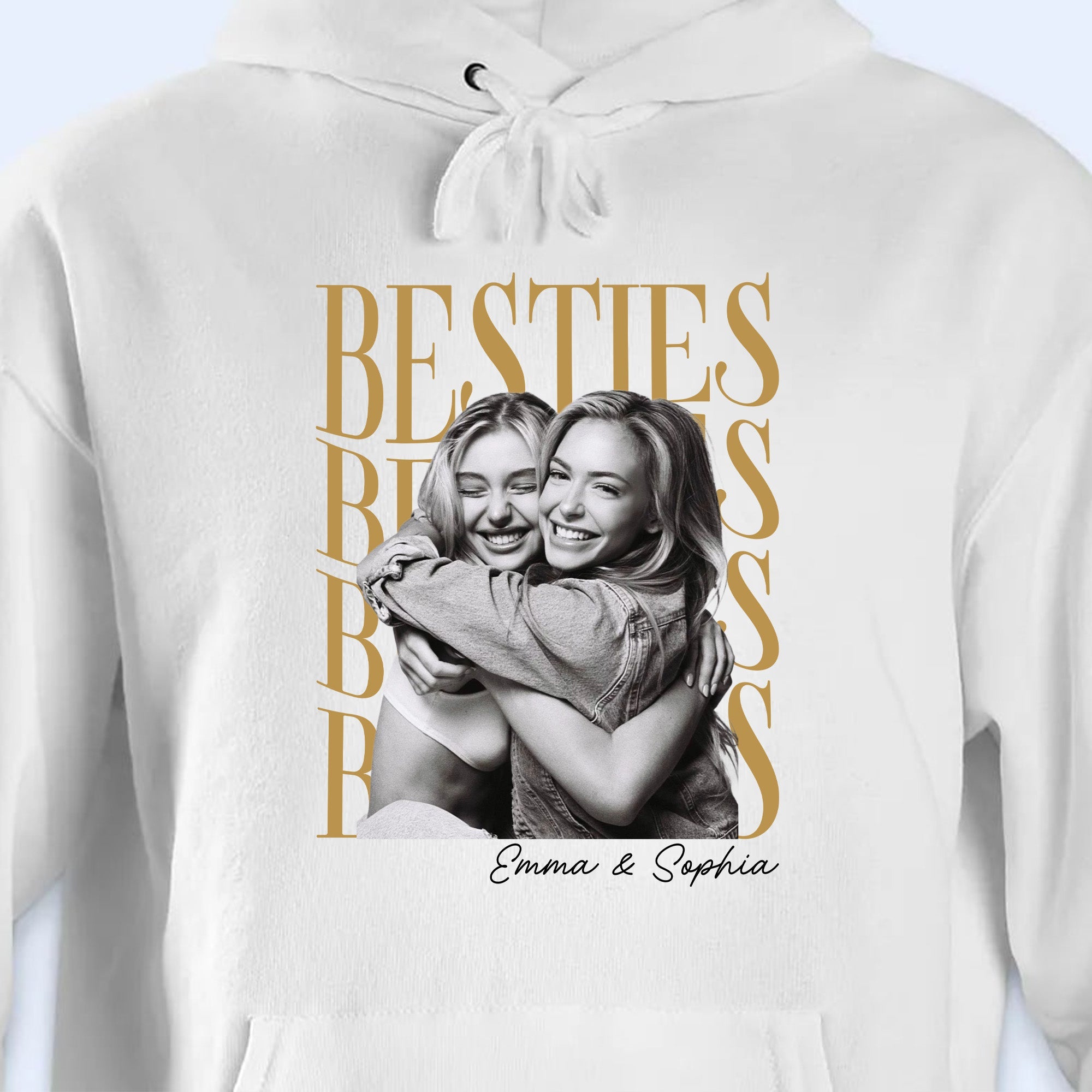 Personalized Best Friends Custom Photo T-shirt & Hoodie Gift Shirt GradoCreations