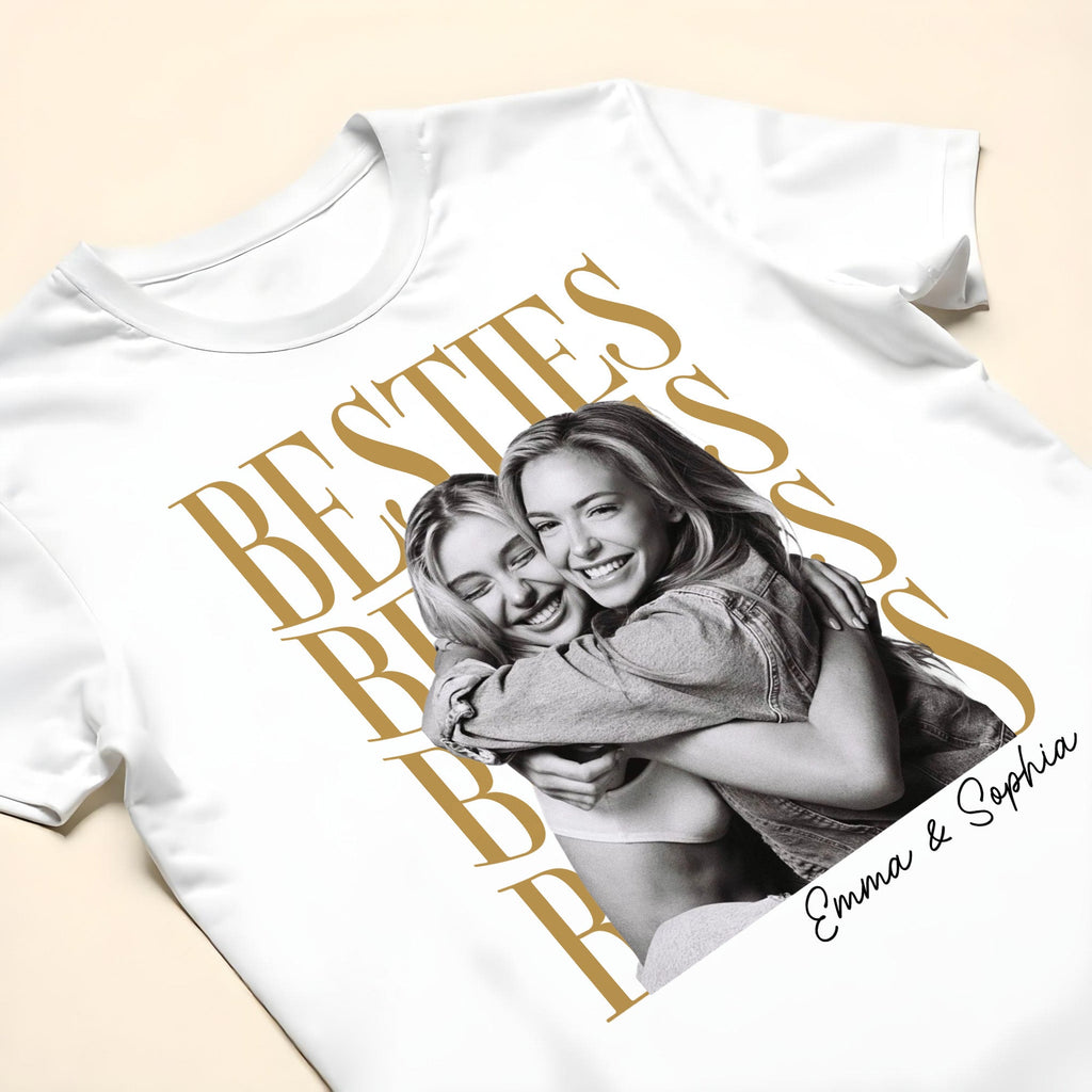 Personalized Best Friends Custom Photo T-shirt & Hoodie Gift Shirt GradoCreations