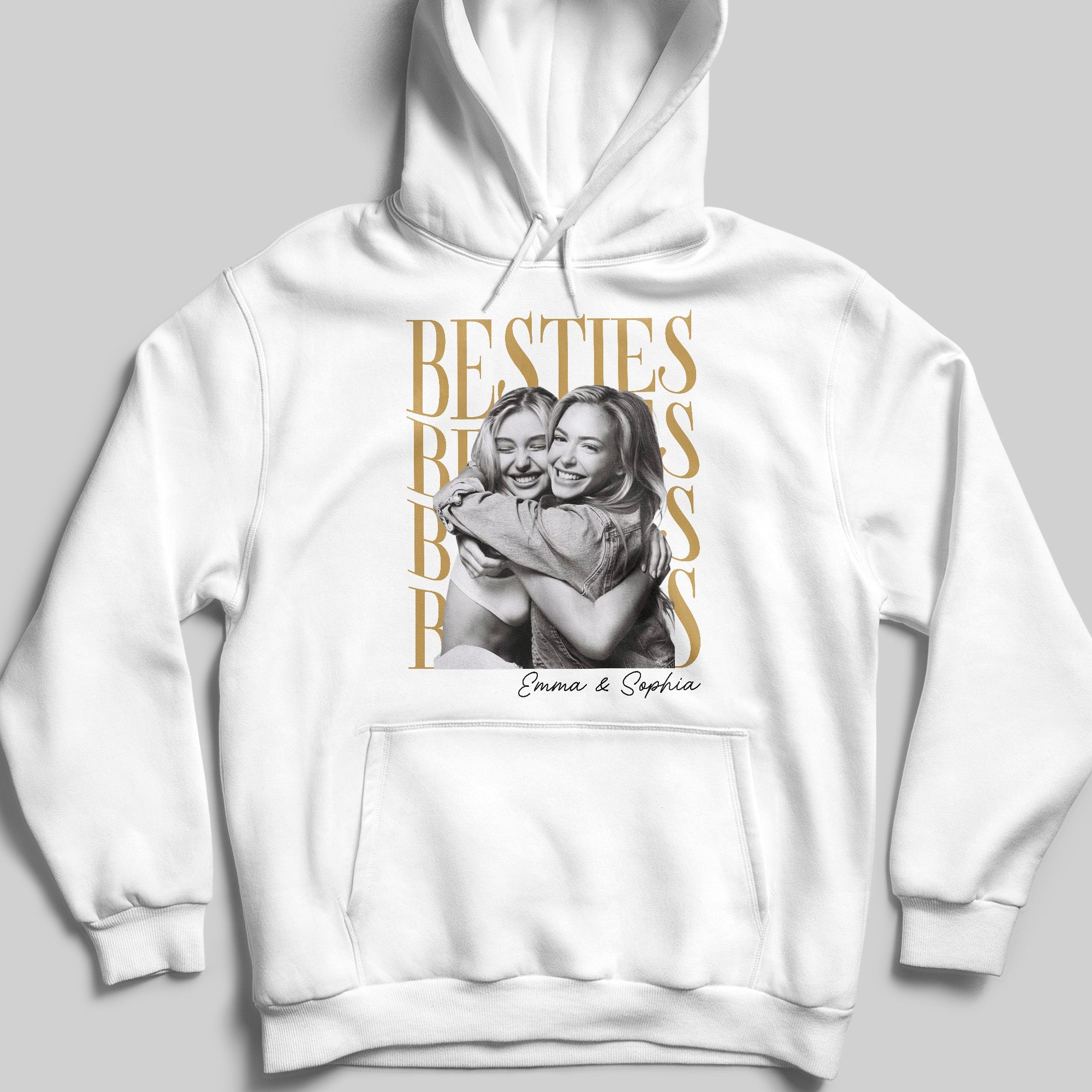 Personalized Best Friends Custom Photo T-shirt & Hoodie Gift Shirt GradoCreations