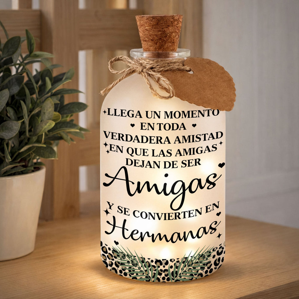 Personalized Short Bottle Light Custom Gift for Best Friends Short Bottle Light GradoCreations