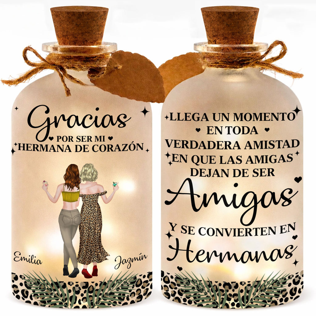 Personalized Short Bottle Light Custom Gift for Best Friends Short Bottle Light GradoCreations