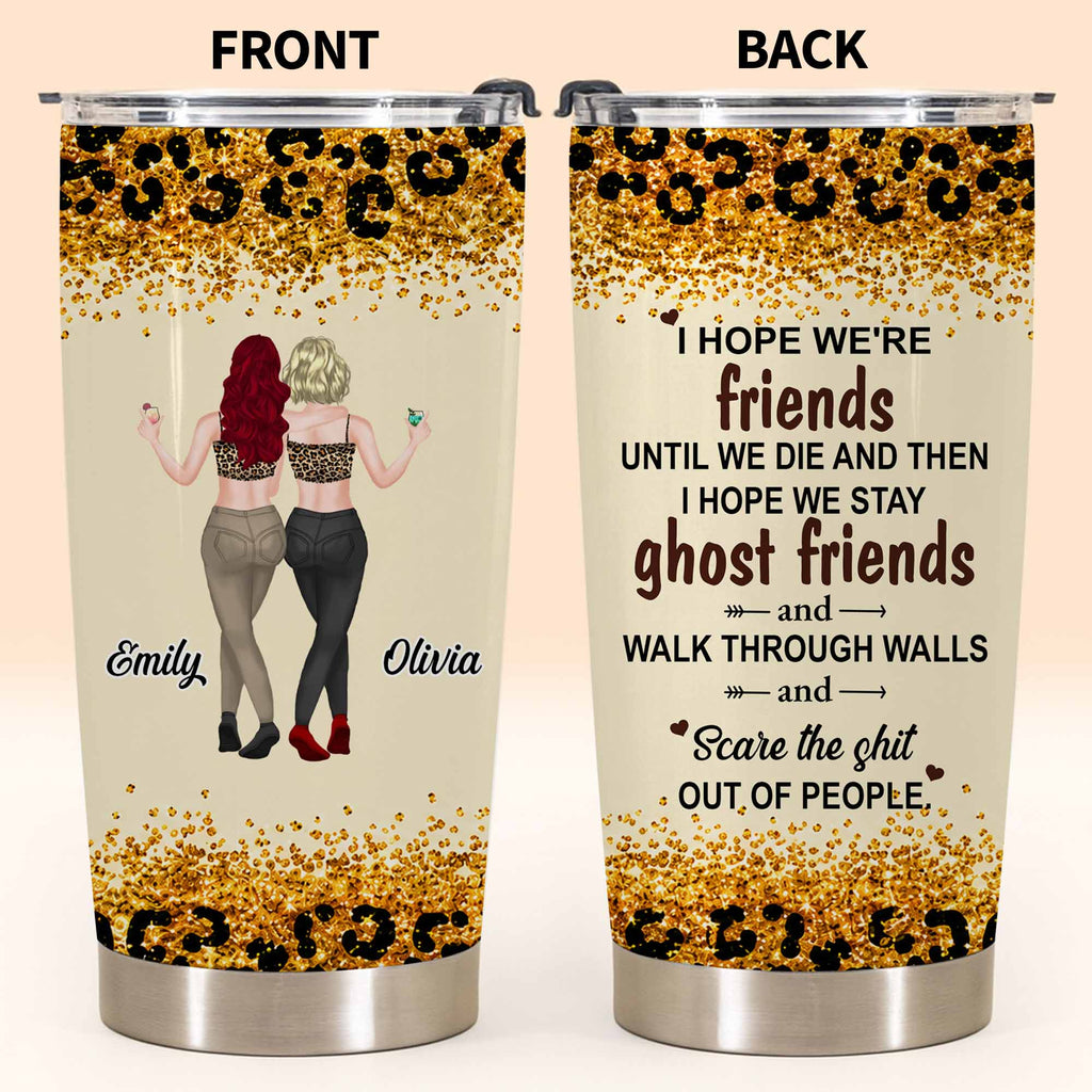 Personalized Ghost Friends Tumbler Custom Bestie Gift 20oz 30oz