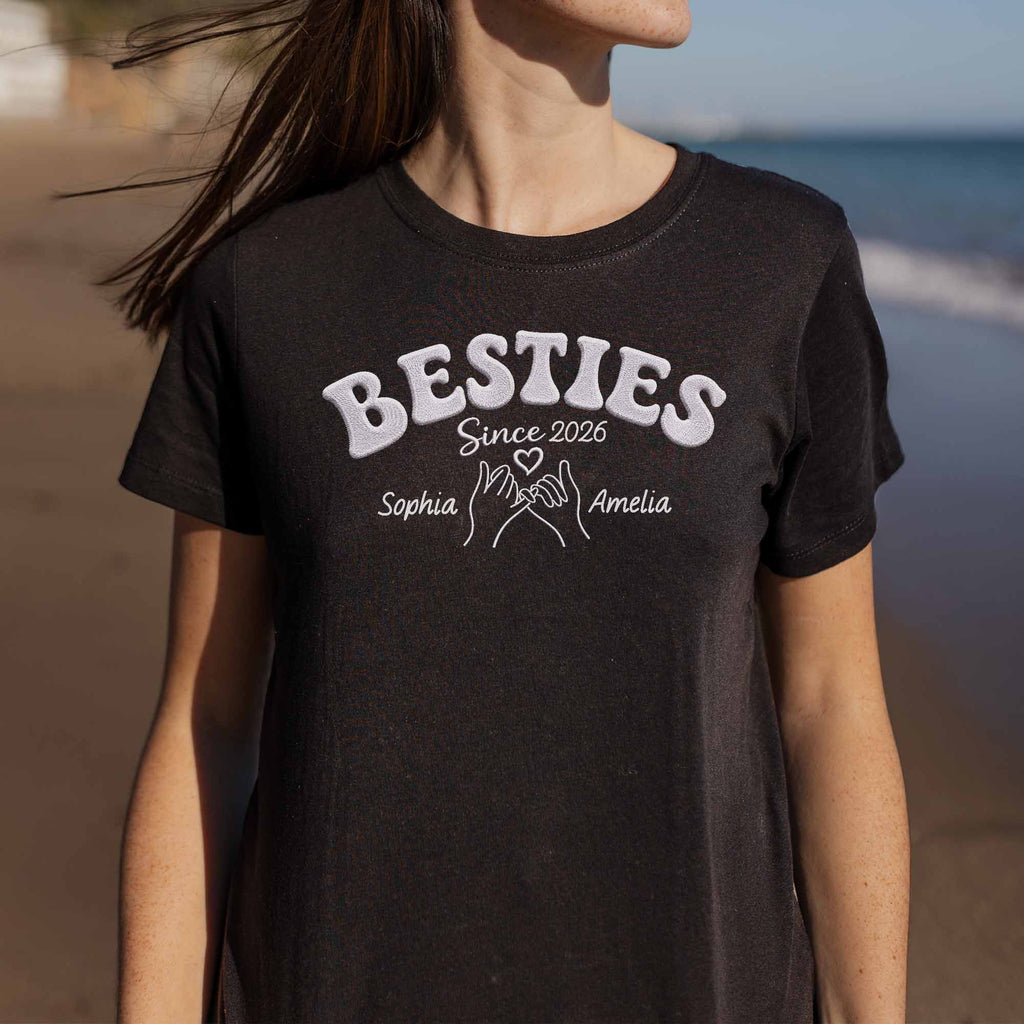 Personalized Best Friends Custom Name T-shirt Hoodie Gift Shirt GradoCreations