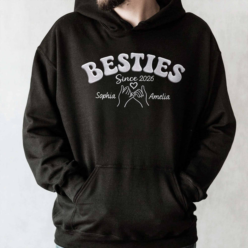 Personalized Best Friends Custom Name T-shirt Hoodie Gift Shirt GradoCreations