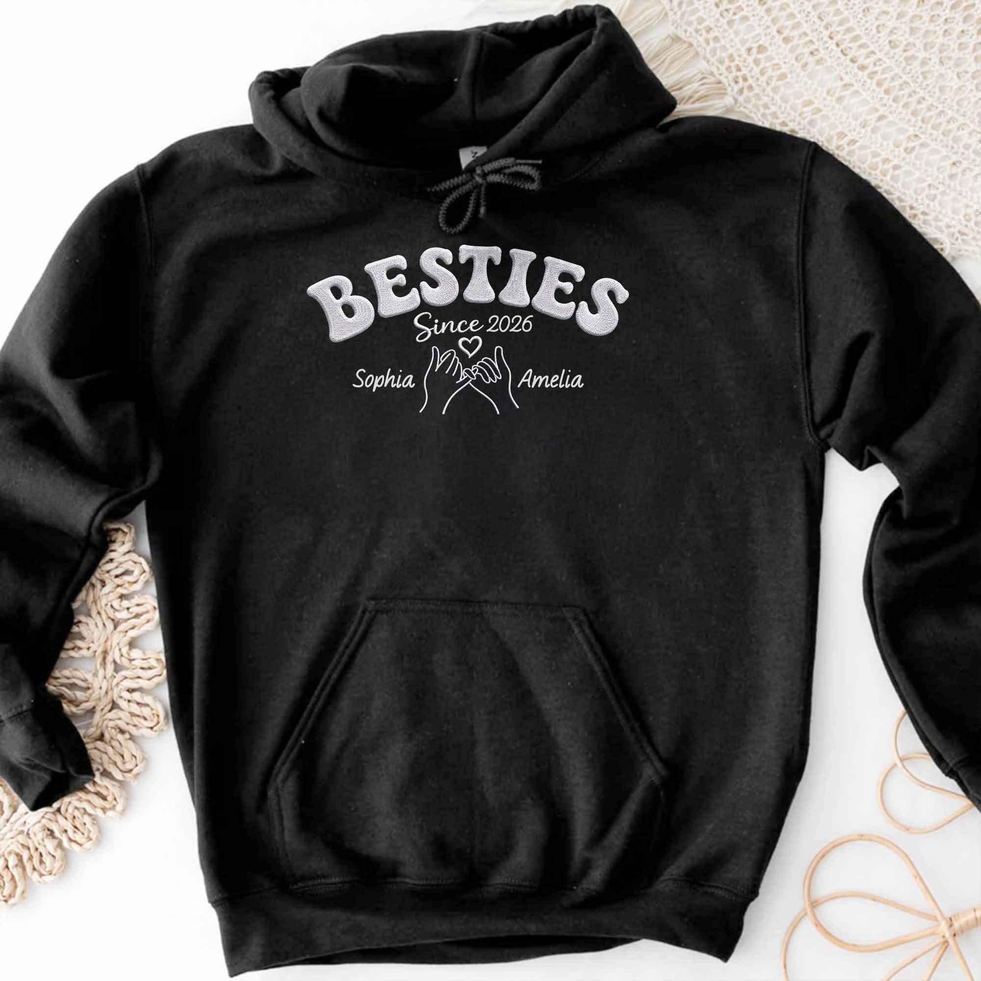 Personalized Best Friends Custom Name T-shirt Hoodie Gift Shirt GradoCreations