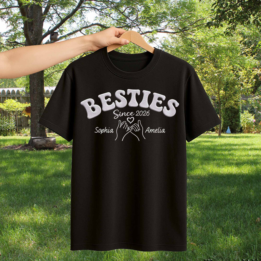 Personalized Best Friends Custom Name T-shirt Hoodie Gift Shirt GradoCreations