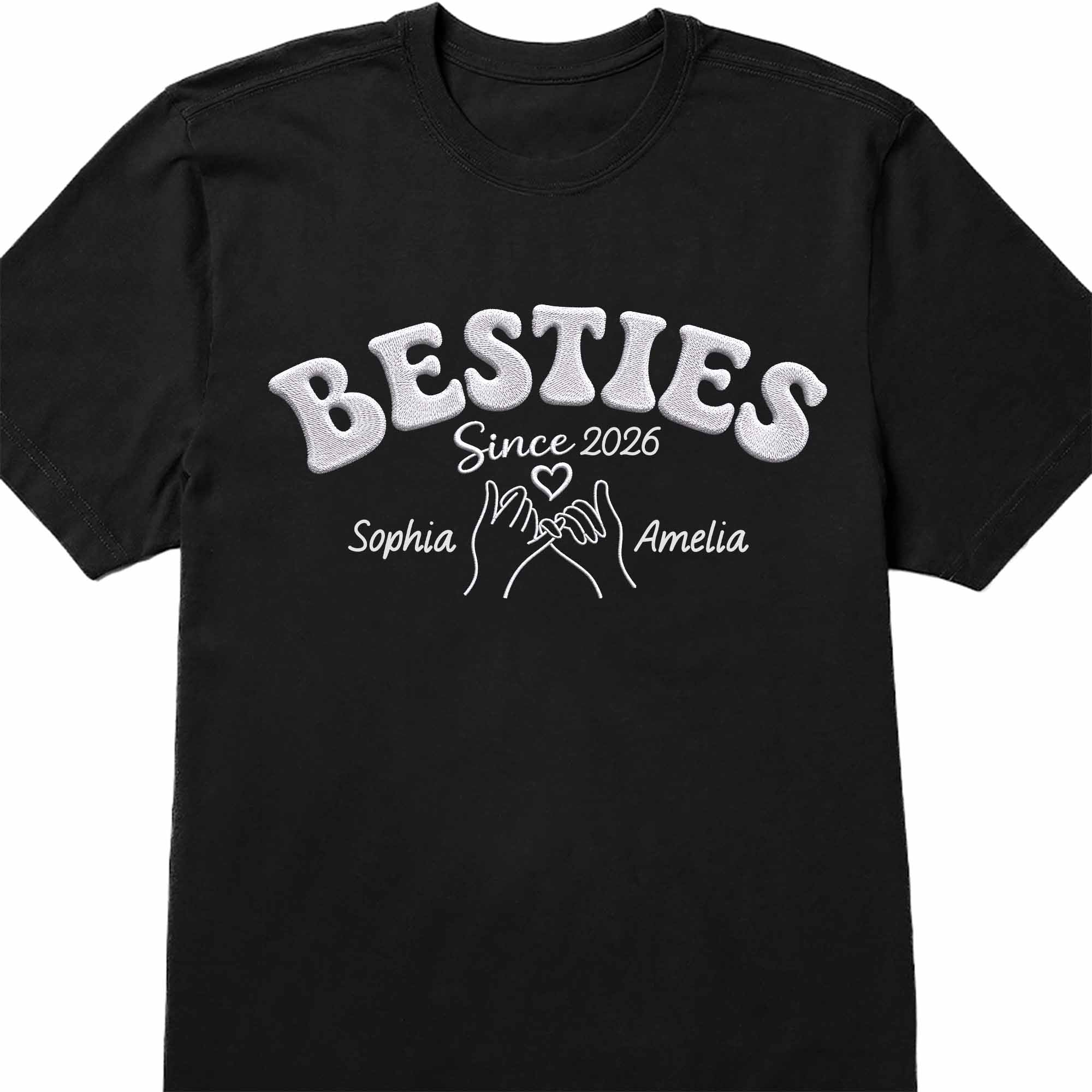 Personalized Best Friends Custom Name T-shirt Hoodie Gift Shirt GradoCreations