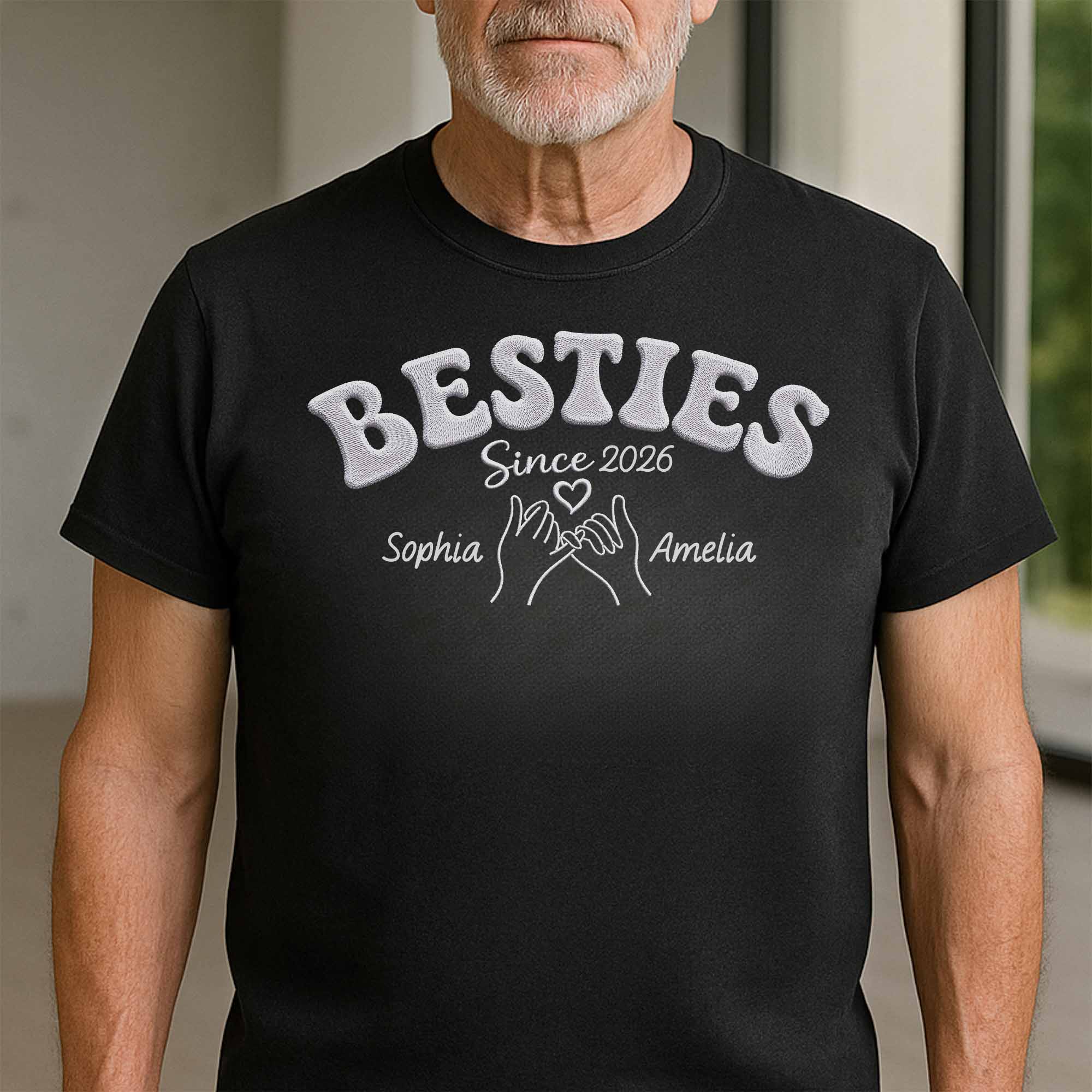 Personalized Best Friends Custom Name T-shirt Hoodie Gift Shirt GradoCreations