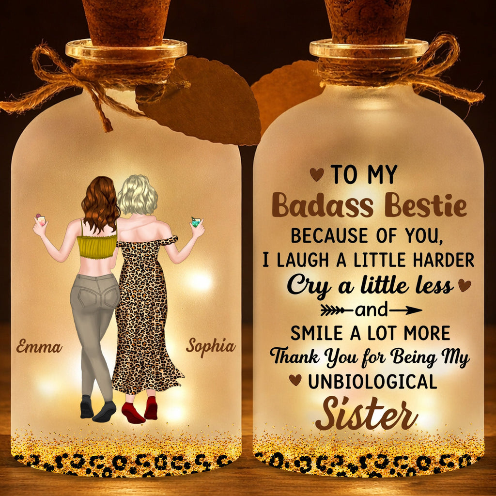 Personalized Short Bottle Light Custom Big Sis Gift Idea Short Bottle Light GradoCreations