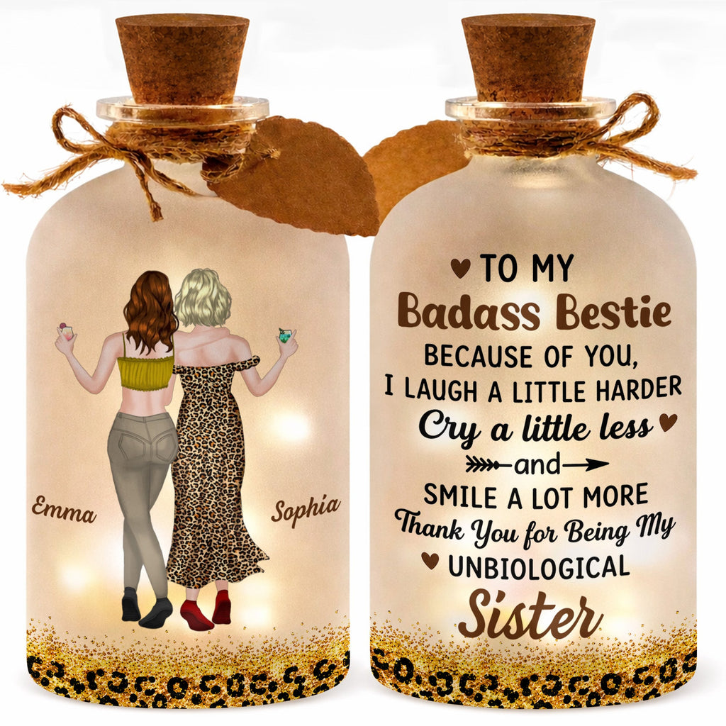 Personalized Short Bottle Light Custom Big Sis Gift Idea Short Bottle Light GradoCreations