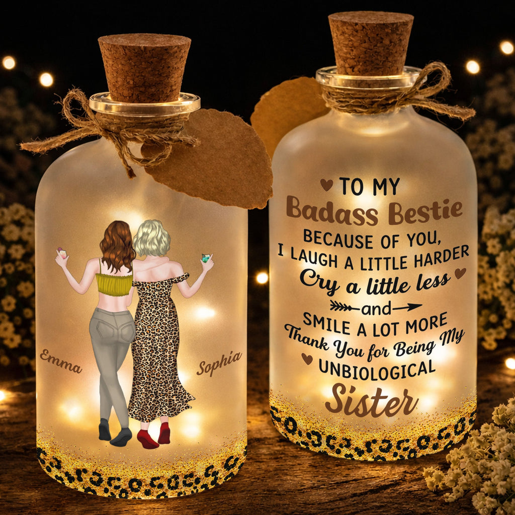 Personalized Short Bottle Light Custom Big Sis Gift Idea Short Bottle Light GradoCreations