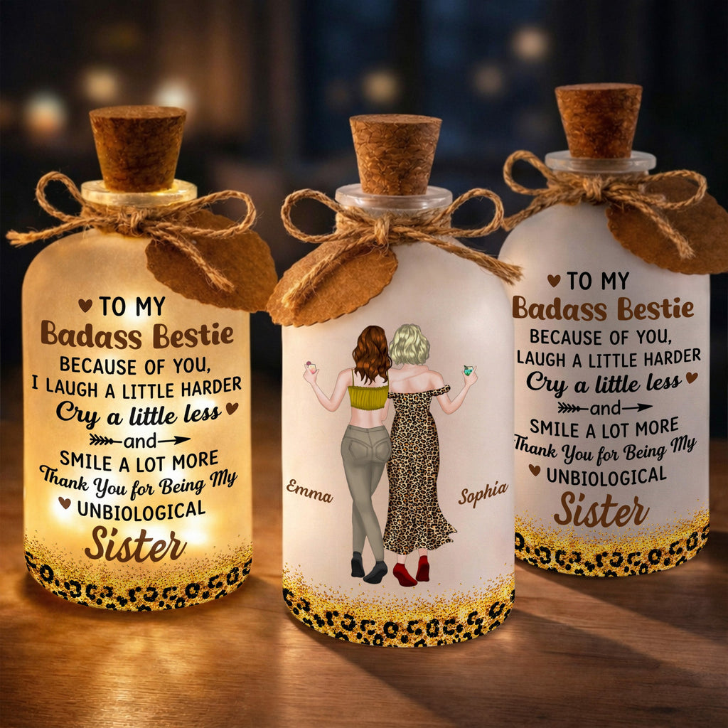 Personalized Short Bottle Light Custom Big Sis Gift Idea Short Bottle Light GradoCreations