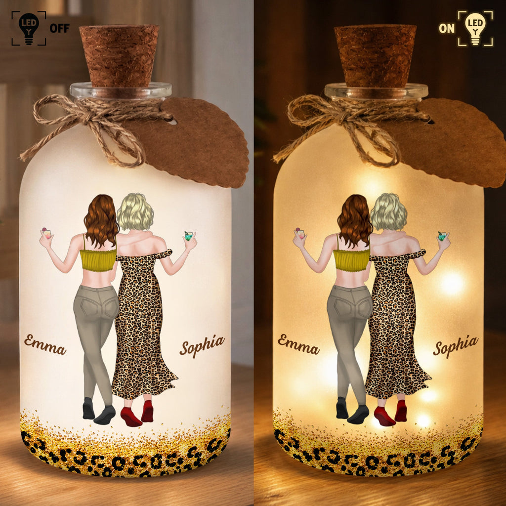 Personalized Short Bottle Light Custom Big Sis Gift Idea Short Bottle Light GradoCreations